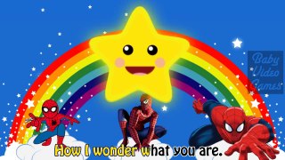 Cartoon Super Hero Nursery Rhymes and Spiderman Spiderman Twinkle Twinkle Little Star Kids