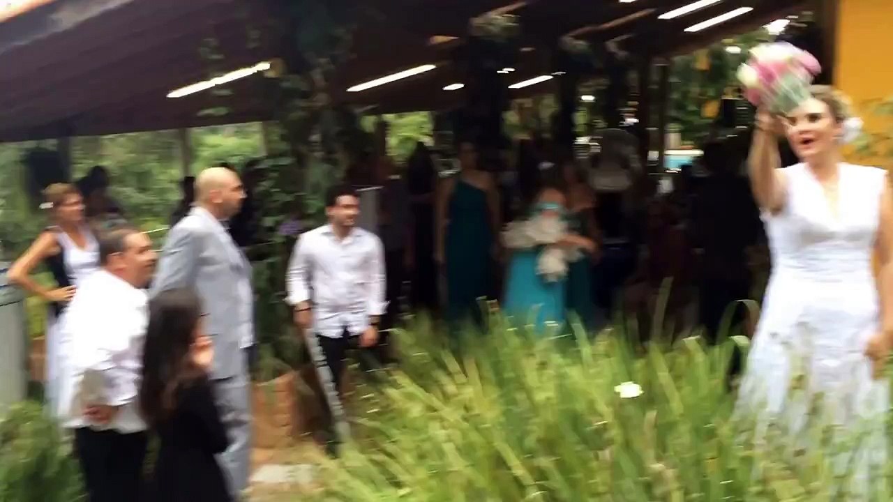 Bride's Bouquet Is Smashed Like a Pinata