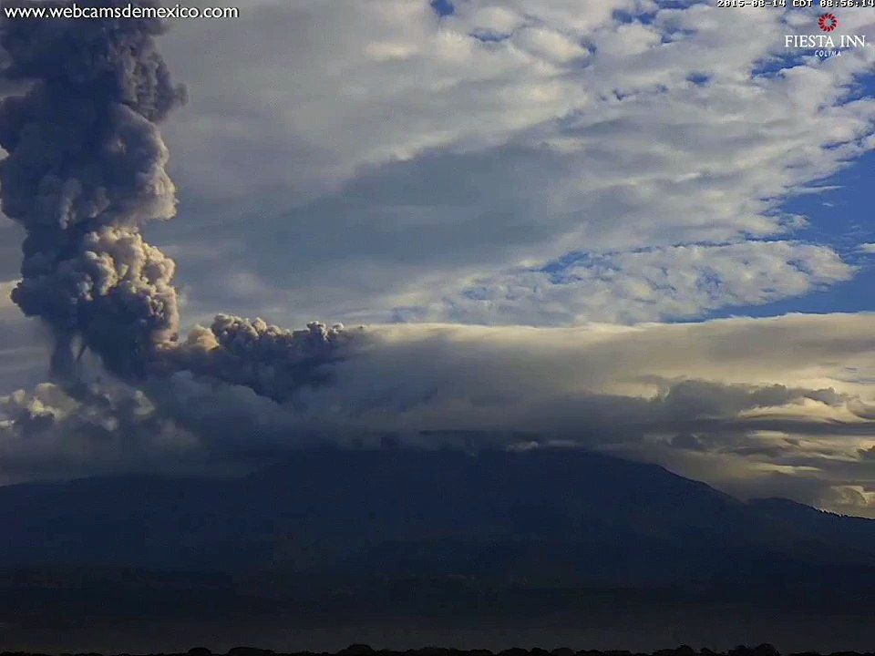 Timelapse Shows Mexico's Colima Volcano Erupt Twice video Dailymotion