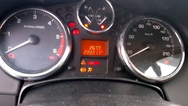 Peugeot 207 1.6 HDi 92 '06 Coldstart at -22celcius