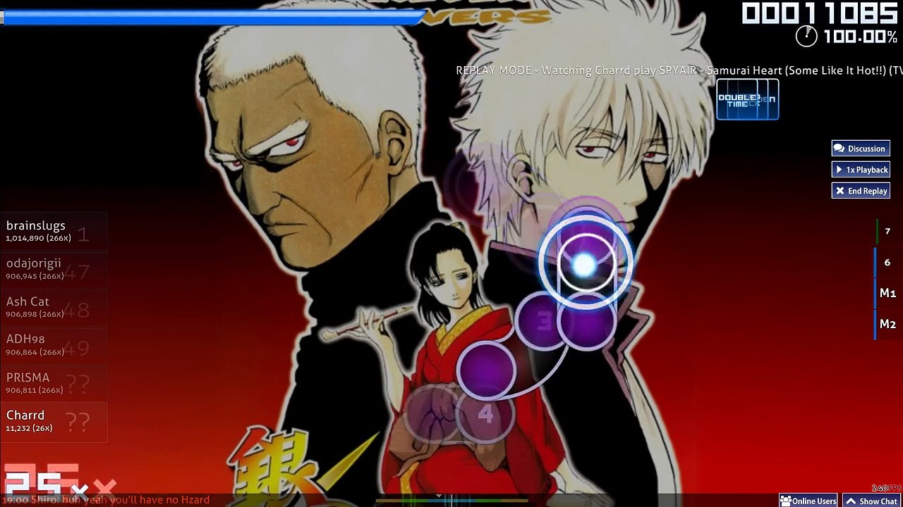 [osu!] SPYAIR - Samurai Heart (Some Like It Hot!!) (TV Size) [Normal] + NC HR HD (Charrd)