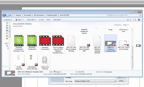AutoCAD 2015 Using a Titleblock Template and Creating PDF Printouts of Layouts