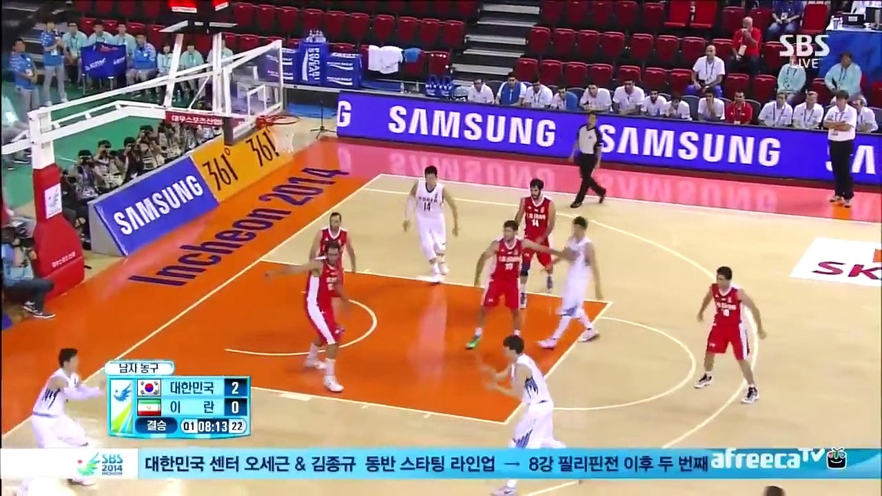 2014 인천아시안게임 남자농구 결승 대한민국vs이란 하이라이트