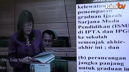 Download Video: Tiada jaminan penempatan automatik bagi graduan perguruan