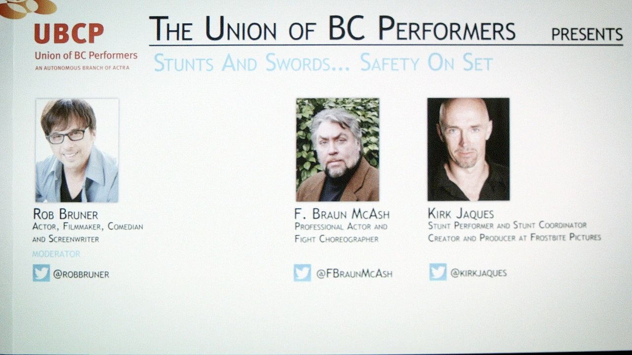 VanWebFest 2015 - Stunts & Swords - Safety on Set