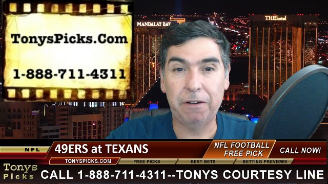 Houston Texans vs. San Francisco 49ers Free Pick Prediction NFL Preseason Pro Football Odds Preview 8-15-2015
