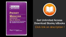 Pocket Medicine The Massachusetts General Hospital Handbook of Internal Medicine Pocket Notebook PDF