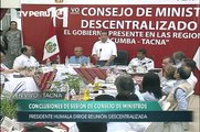 Presidente Humala anunció proyectos energéticos y de infraestructura en Tacna
