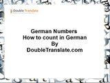 German Numbers, How to Count in German