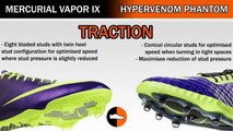 Mercurial Vapor IX & Hypervenom Phantom Compared - Hi Vis Nike