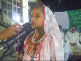 Sinjhoro : Baby Girl Delivering Speech On Independence Day Celebration Program 14th August 2015 At Ward No 02 Sinjhoro City