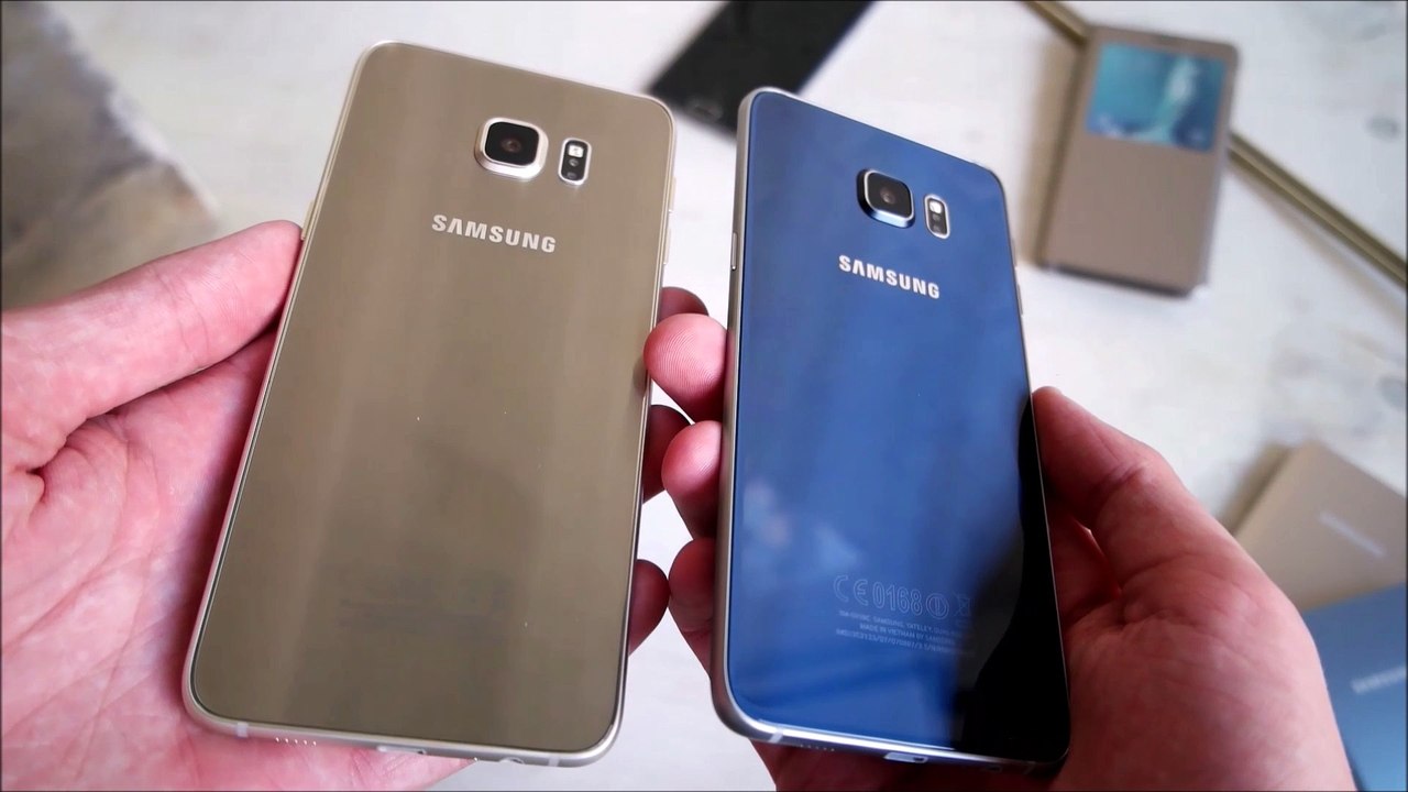 Samsung galaxy s6 edge plus gold platinum vs black sapphire (deutsch)