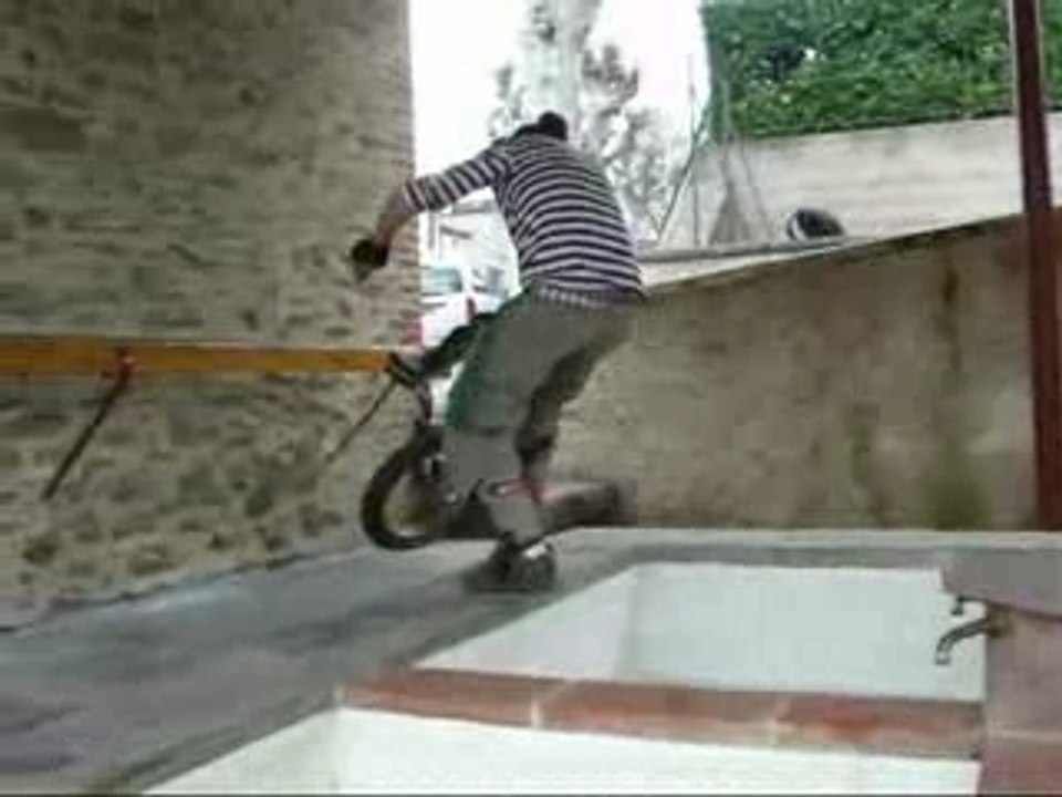 monocycle au lavoir