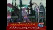 Kashmiri leader waves Pakistani flag