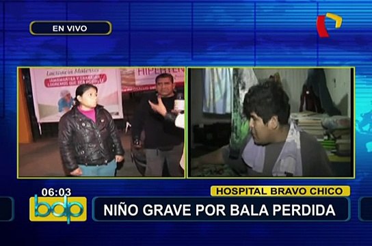 Carapongo: niño herido por bala perdida tras enfrentamiento entre policías y delincuentes