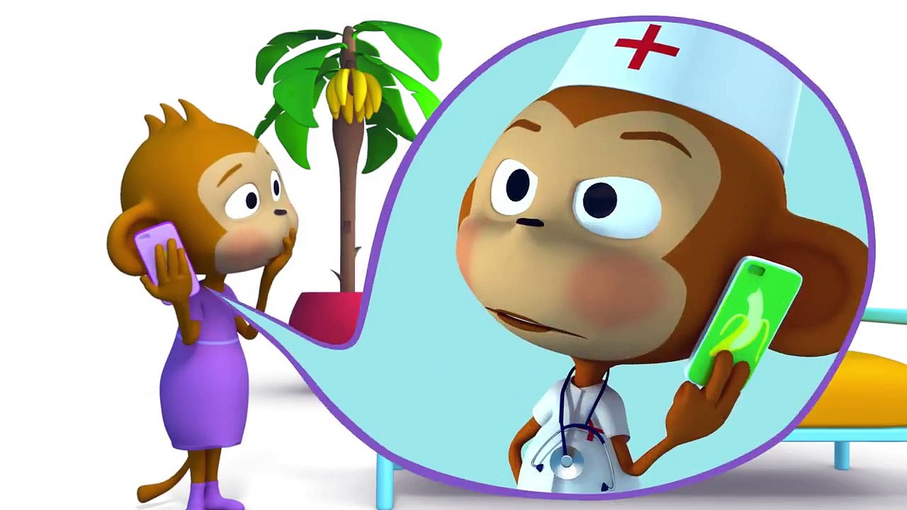 Children's Songs Cartoons Five Little Monkeys! Kids Music & Nursery Rhymes