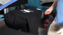 3 color screen print on t-shirts