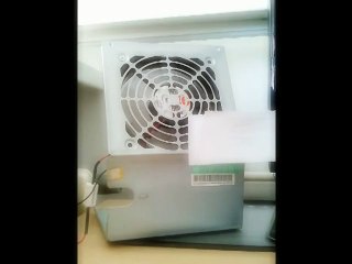 Power supply recycling: desktop fan