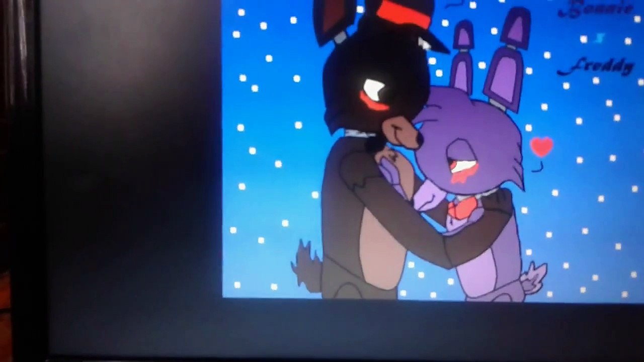 (FNAF) Bonnie x Freddy mi dibujito echo en paint