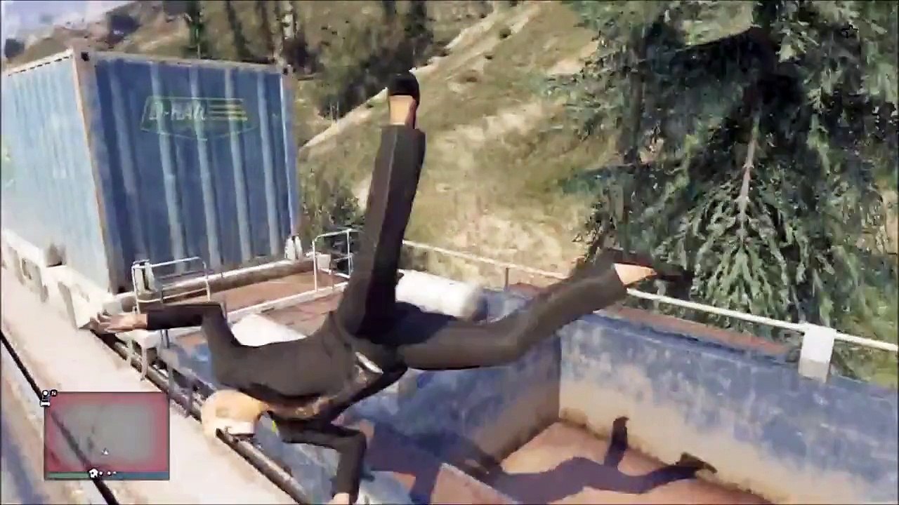 GTA 5 Funtage - Funnys and fails | Trains!, Monster trucks and more!