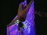 DANSE BLEUE-Aerialist with laser-Art Projections