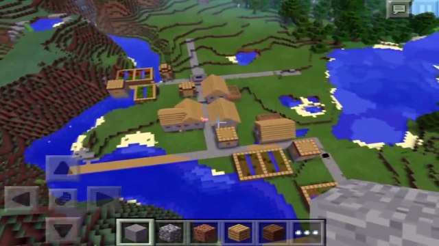 TRIPLE VILLAGE SEED!!! 3 Villages in MCPE Minecraft Pocket Edition