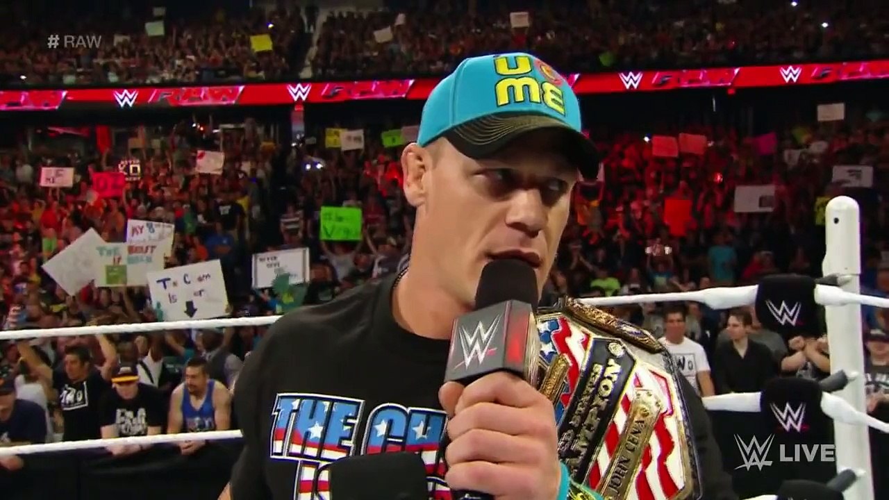 John Cena vs  Cesaro   United States Championship Match   Raw, July 6, 2015