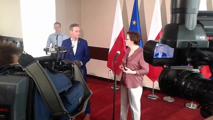 Premier Kopacz i Robert Biedroń - rozmowy o pomocy