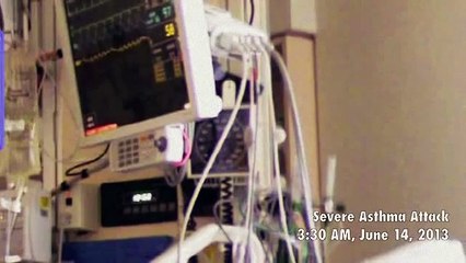 Ashley Having a Severe Asthma Attack Emergency in the Hospital