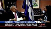 Michletti nombrado presidente por el congreso de Honduras | Sucesión forzada CNN