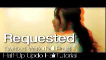 ★HAIR TUTORIAL CUTE HAIRSTYLES WITH TWIST WATERFALL BRAID FOR MEDIUM LONG HAIR CURLY HALF UP UPDO