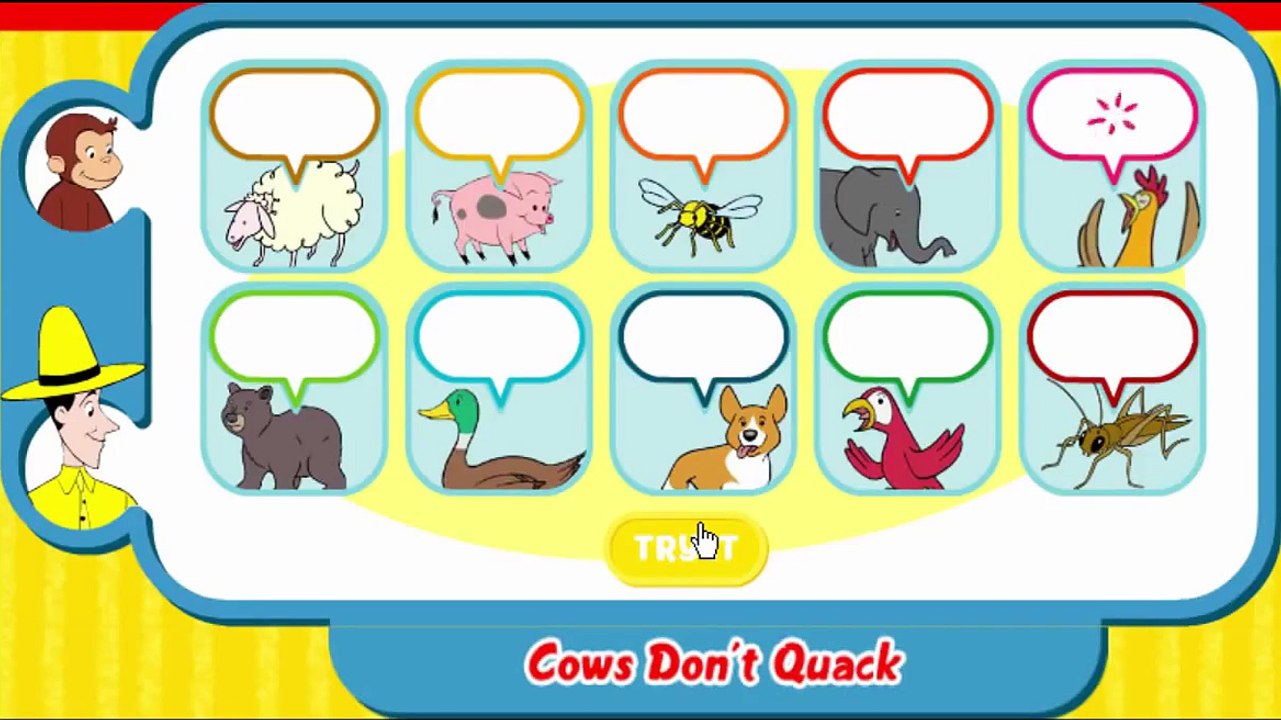 Curious George Cows Don't Quack Cartoon Animation PBS Kids Game Play Walkthrough [Full Epi