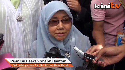Fitnah patung kaki Azizan: Balu harap Allah akan balas