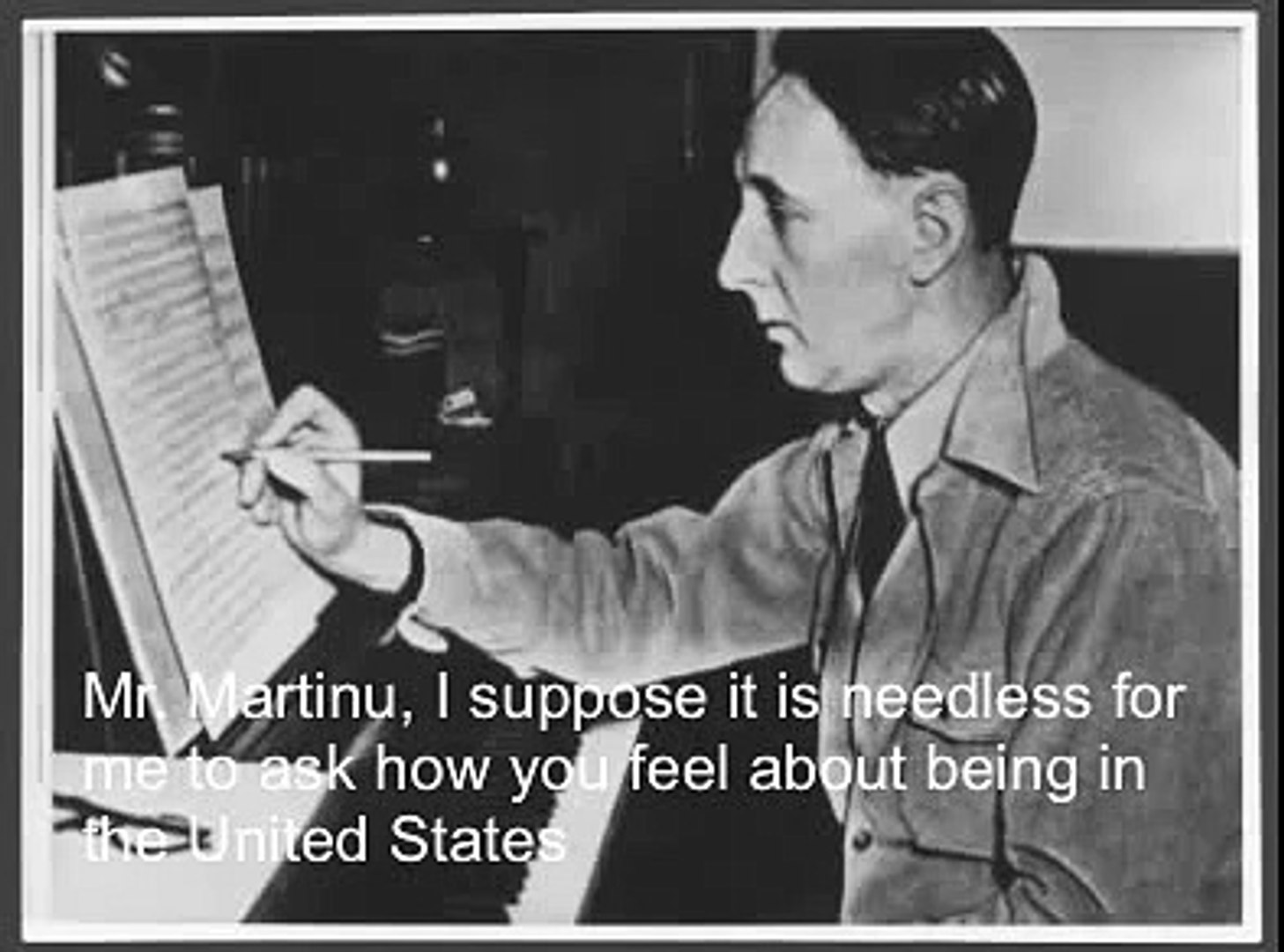 Martinů interview in English USA 1942