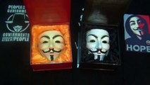 Hard Resin Version 3 Guy Fawkes Anonymous Mask Flesh & White BlackBlok.com Giftbox Unboxing Review