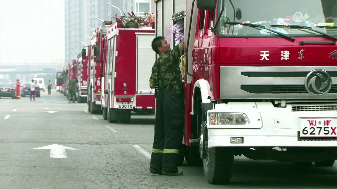 Angst vor Giftwolke nach Explosionen in Tianjin