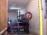 429 lbs. Bench press and Snatch training