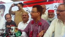 Clifton Karachi 2 Days Dharna- Ayaz Latif Palijo media briefing Day 2 on 15 august 2015