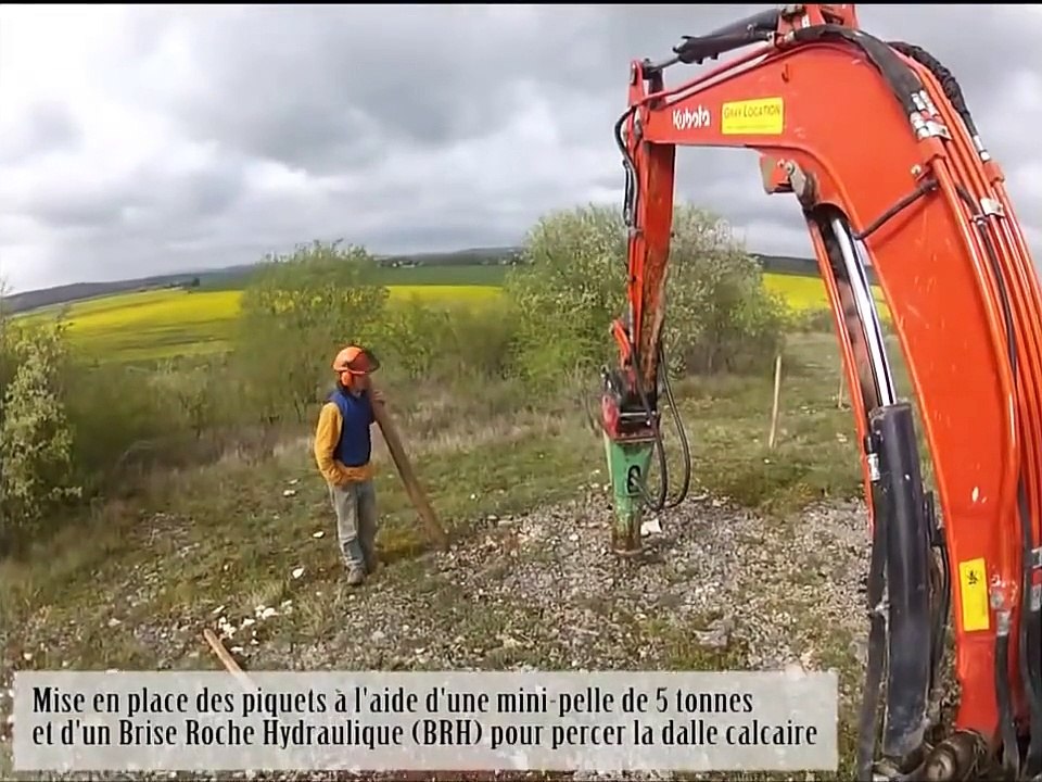 Réalisation d'une clôture à mouton