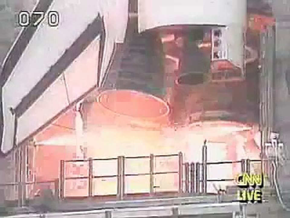 STS-71 seen live on CNN