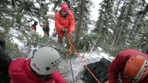 Skiing # Ski Patrol   Rope Rescue Training   Sunshine Village