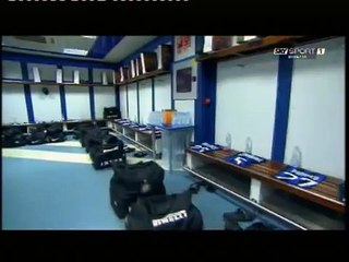 Spogliatoio Inter prima della finale di champion