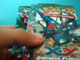 ouverture de 4 boosters pokemon 2 holo