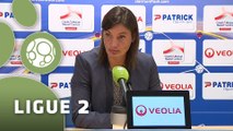 Conférence de presse Clermont Foot - Nîmes Olympique (1-0) : Corinne DIACRE (CF63) - José  PASQUALETTI (NIMES) - 2015/2016