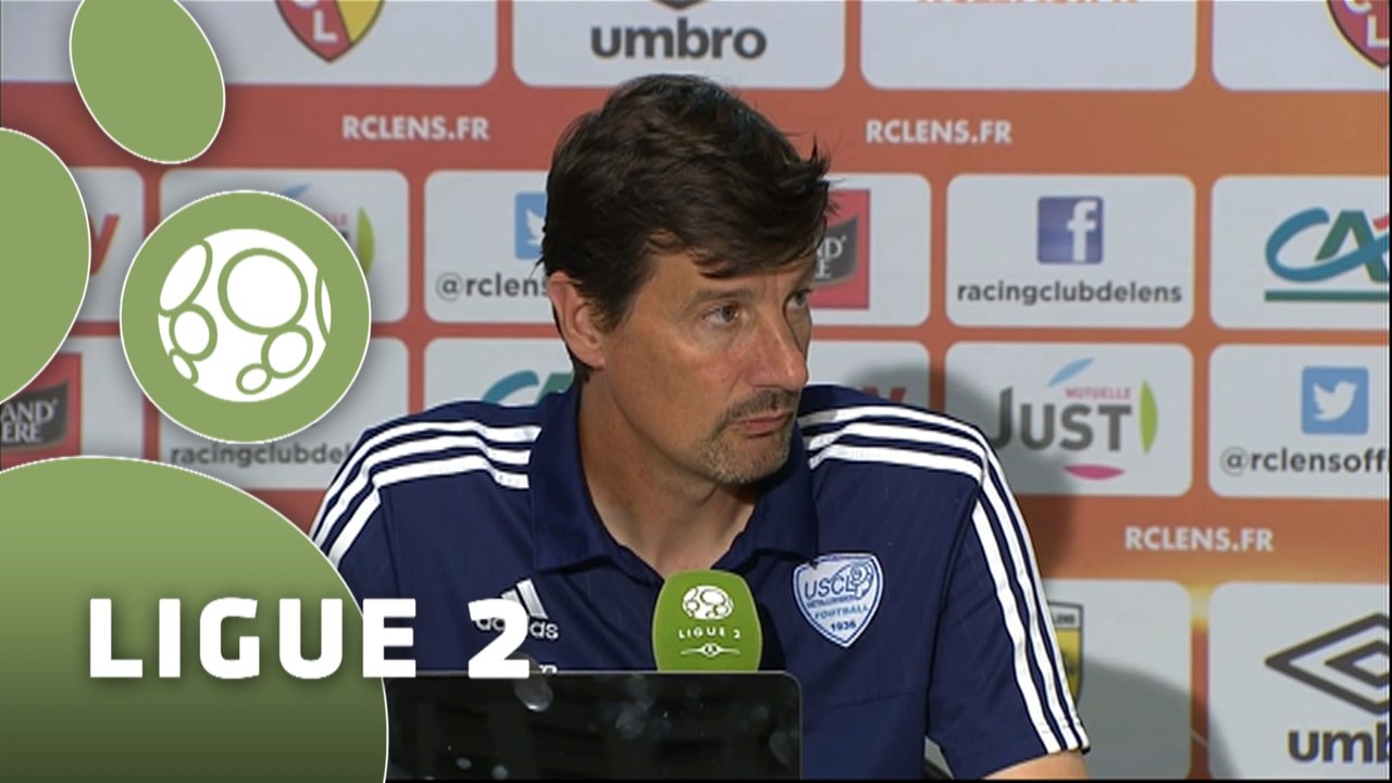 Conférence de presse RC Lens - US Créteil-Lusitanos (1-1) : Antoine  KOMBOUARE (RCL) - Thierry FROGER (USCL) - 2015/2016