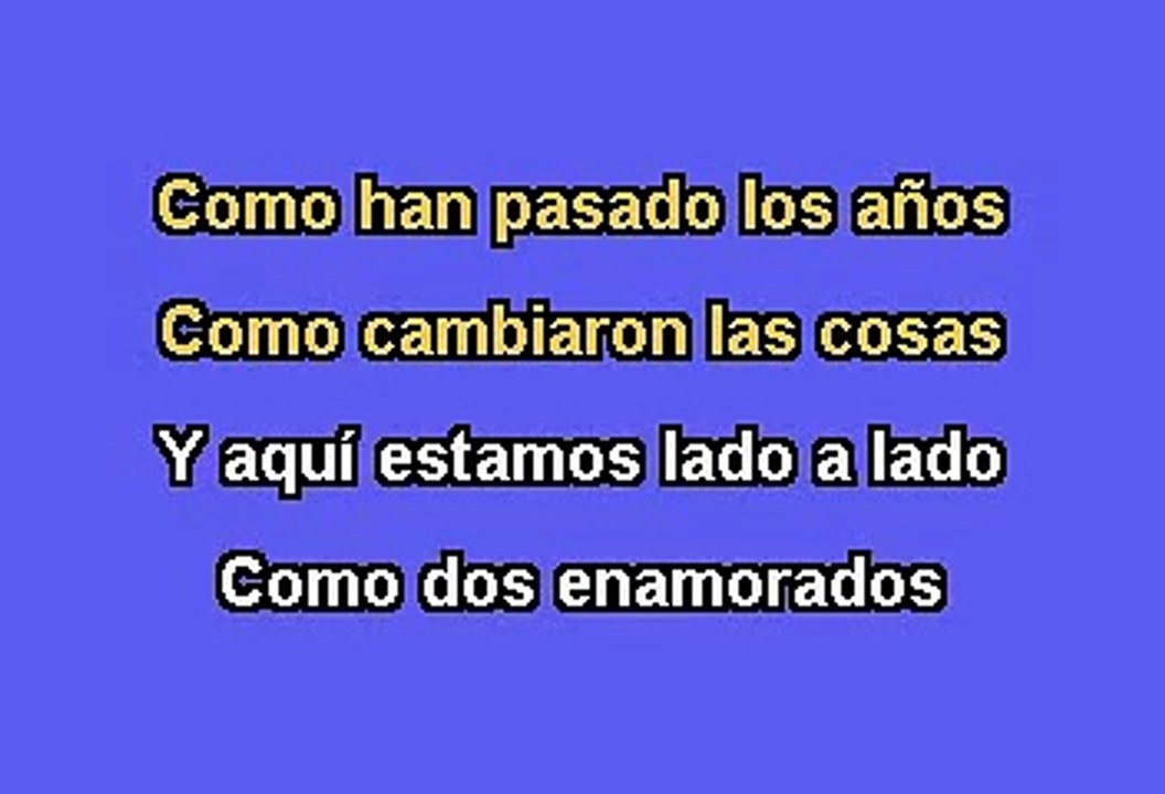 Karaoke Como Han Pasado Los Años
