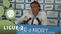 Conférence de presse Chamois Niortais - FC Sochaux-Montbéliard (1-1) : Régis BROUARD (CNFC) - Olivier ECHOUAFNI (FCSM) - 2015/2016