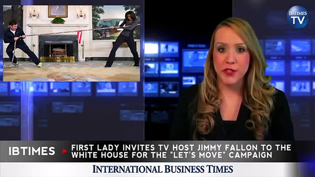 Michelle Obama, TV Host Jimmy Fallon Face Off in Fitness Challenge