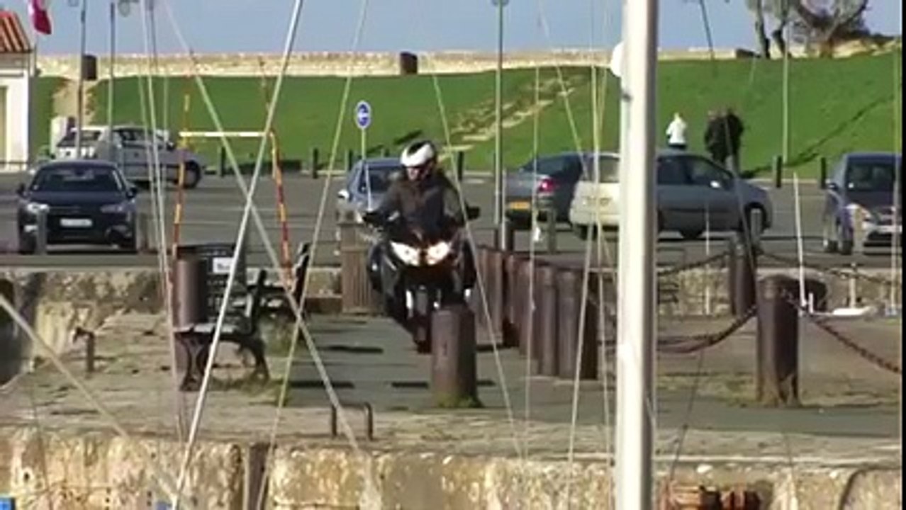 Motorcycle Crash at The Docks