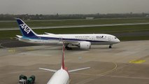 ANA Boeing 787 Dreamliner Landing at Düsseldorf